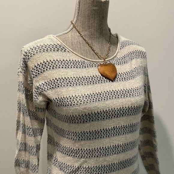 Bethany Mota Striped Scoop-Back Knit Sweater​​​​​​​ - Picture 11 of 16